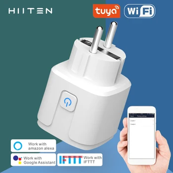 Wifi smart socket smart plug eu Remote control by phone electrical socket wifi smart accessory work with Tuya APP HIITEN
Wifi smart socket smart plug eu Remote control by phone electrical socket wifi smart accessory work with Tuya APP HIITEN