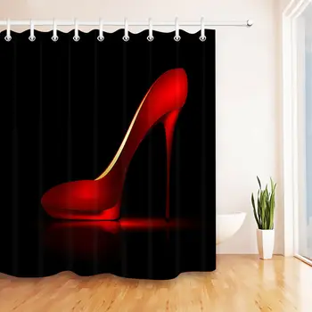 Red High Heels Shower Curtain Modern Fashion Girl Black Bathroom Curtain Waterproof Polyester Fabric Bath Curtain Hooks Included
Red High Heels Shower Curtain Modern Fashion Girl Black Bathroom Curtain Waterproof Polyester Fabric Bath Curtain Hooks Included