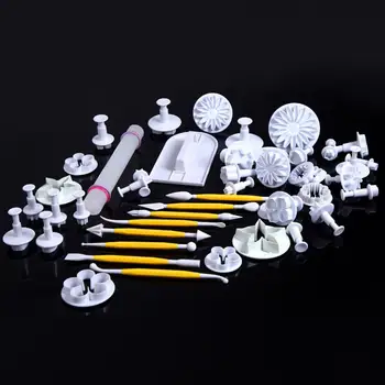 Lot 46 PCS Fondant Cutter Cookie Cake Plunger Plastic Mold Craft DIY 3D Sugarcraft Kitchen Accessories Fondant Cake Decor
Lot 46 PCS Fondant Cutter Cookie Cake Plunger Plastic Mold Craft DIY 3D Sugarcraft Kitchen Accessories Fondant Cake Decor