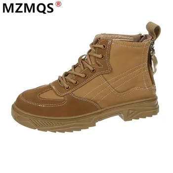 2020 Winter New Women's Boots Fashion Lace-UP Mid Heel Ankle Boots Round Head Square Heel Zipper Women's Boots Zapatos Mujer
2020 Winter New Women's Boots Fashion Lace-UP Mid Heel Ankle Boots Round Head Square Heel Zipper Women's Boots Zapatos Mujer