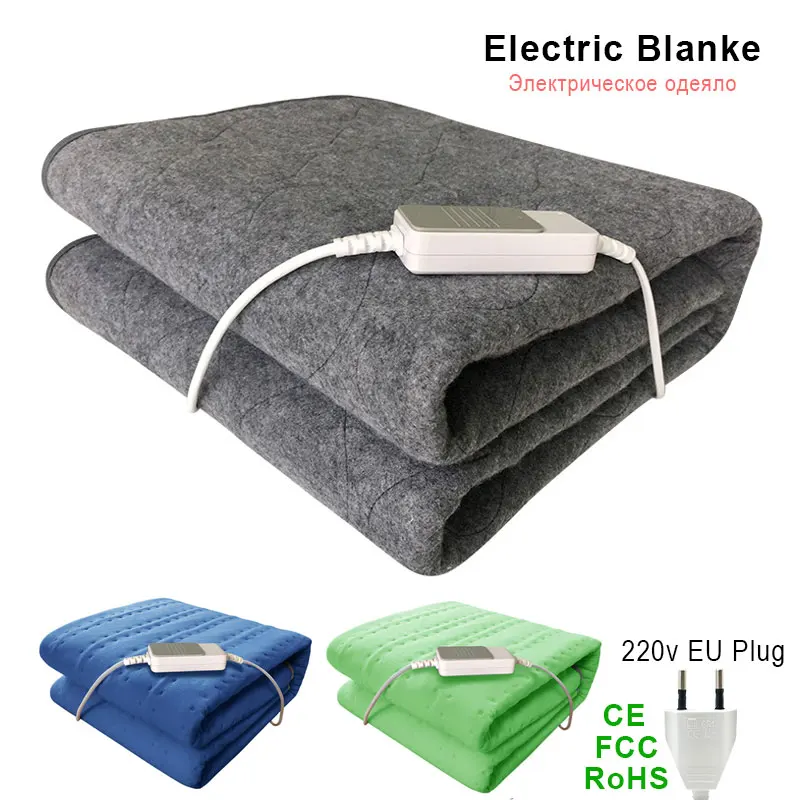 Electric Heated Blanket Waterproof Electric Blankets with 3 Gears Thermostat Electric Heating Blanket Automatic Protection
Electric Heated Blanket Waterproof Electric Blankets with 3 Gears Thermostat Electric Heating Blanket Automatic Protection