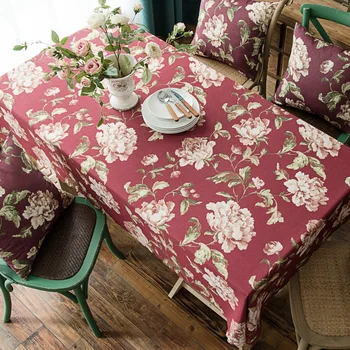 Polyester Tea Table Cover America style Dining Tablecloth With flower printing Waterproof Oilproof Table Cloth Thick Rectangula
Polyester Tea Table Cover America style Dining Tablecloth With flower printing Waterproof Oilproof Table Cloth Thick Rectangula