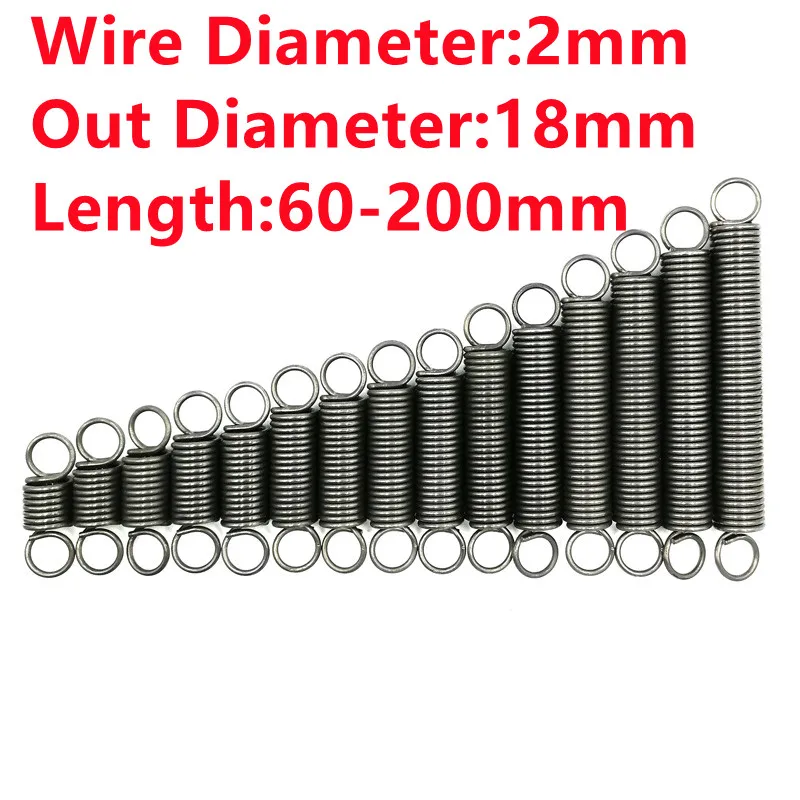 2PCS,Custom Spring Steel Hook Extension Spring for Recliner Chair,2mm Wire Dia*18mm Out Dia*60/70/80/90/100/120/150/200mm Length
2PCS,Custom Spring Steel Hook Extension Spring for Recliner Chair,2mm Wire Dia*18mm Out Dia*60/70/80/90/100/120/150/200mm Length