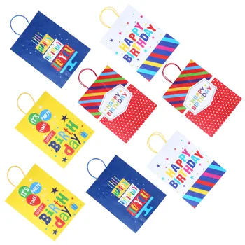 Kraft Paper Bags with Handles Portable Birthday Gift Bag Creative Tote Bags
Kraft Paper Bags with Handles Portable Birthday Gift Bag Creative Tote Bags