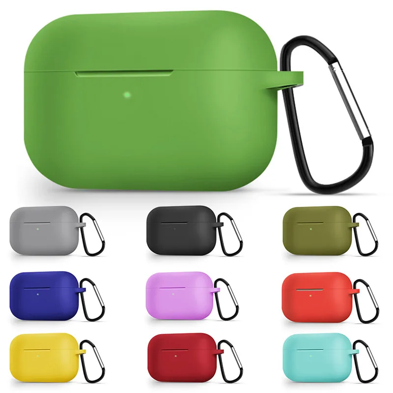 Силиконовый Bluetooth беспроводной чехол для наушников AirPods Pro защитный Аксессуары