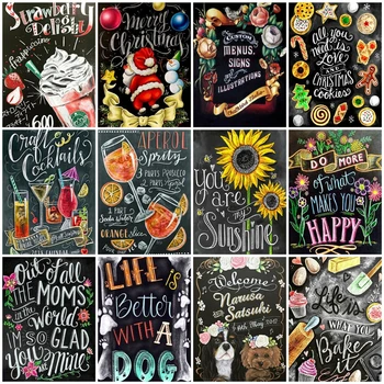 HUACAN Oil Painting By Numbers Blackboard HandPainted DIY Art Kits Drawing Canvas Picture By Number Cartoon Gift Home Decoration
HUACAN Oil Painting By Numbers Blackboard HandPainted DIY Art Kits Drawing Canvas Picture By Number Cartoon Gift Home Decoration