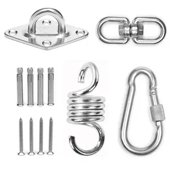 Telescopic Spring Hooks Stainless Steel Swing Chair Hanging Spring Kit 360 Degree Rotation Spring Hook For Yoga Hammock Chair
Telescopic Spring Hooks Stainless Steel Swing Chair Hanging Spring Kit 360 Degree Rotation Spring Hook For Yoga Hammock Chair