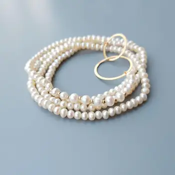 LiiJi Unique 4-5mm Freshwater Pearl 925 Sterling Silver Gold color Circles Long Necklace Delicated Necklace 32 inch/81cm
LiiJi Unique 4-5mm Freshwater Pearl 925 Sterling Silver Gold color Circles Long Necklace Delicated Necklace 32 inch/81cm