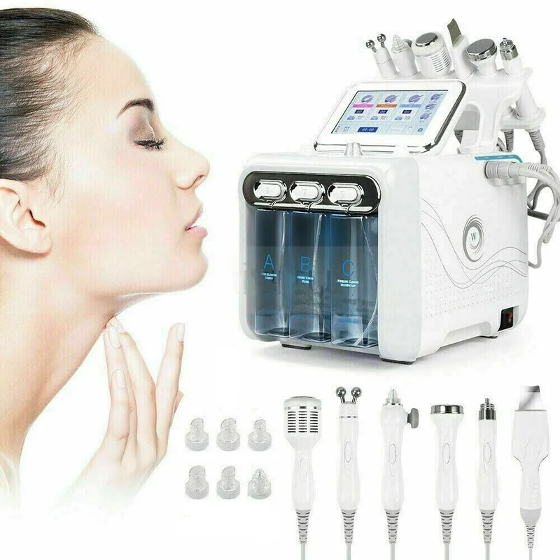 6 in 1 Water Oxygen Jet Peel Hydro Dermabrasion RF Lifting Skin Rejuvenation Facial Deep Cleaning Machine For Wrinkle Removal
6 in 1 Water Oxygen Jet Peel Hydro Dermabrasion RF Lifting Skin Rejuvenation Facial Deep Cleaning Machine For Wrinkle Removal