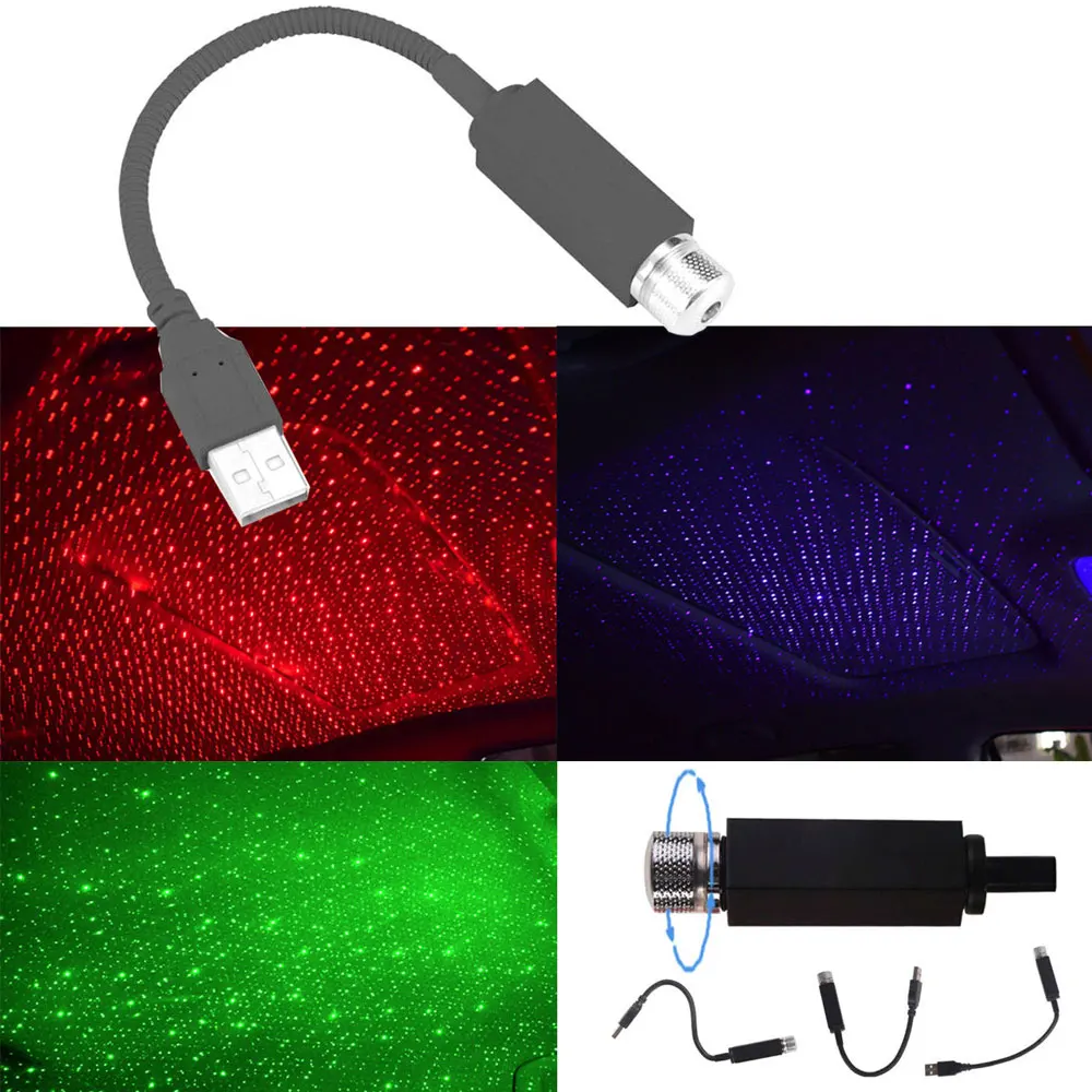 LED Автомобильная крыша звезда ночные светильники мини USB питание лазерный проектор свет салона автомобиля атмосфера галактики лампа украшения 
LED Автомобильная крыша звезда ночные светильники мини USB питание лазерный проектор свет салона автомобиля атмосфера галактики лампа украшения