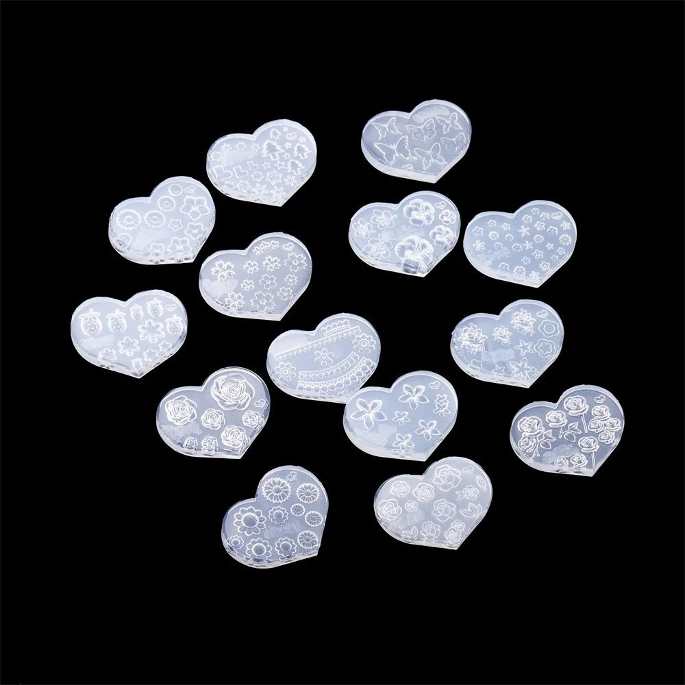 3D Tiny Nail Art Silicone Mold Flowers Heart Skull Epoxy Resin Casting Moulds for DIY Epoxy Resin Nail Art Crafts Accesscories
3D Tiny Nail Art Silicone Mold Flowers Heart Skull Epoxy Resin Casting Moulds for DIY Epoxy Resin Nail Art Crafts Accesscories