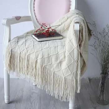 Solid Color Sofa Blanket All Seasons Gray White Yellow Pink Knitted Throw Geometric Line Dust Cover Thread Blanket Slipcover
Solid Color Sofa Blanket All Seasons Gray White Yellow Pink Knitted Throw Geometric Line Dust Cover Thread Blanket Slipcover