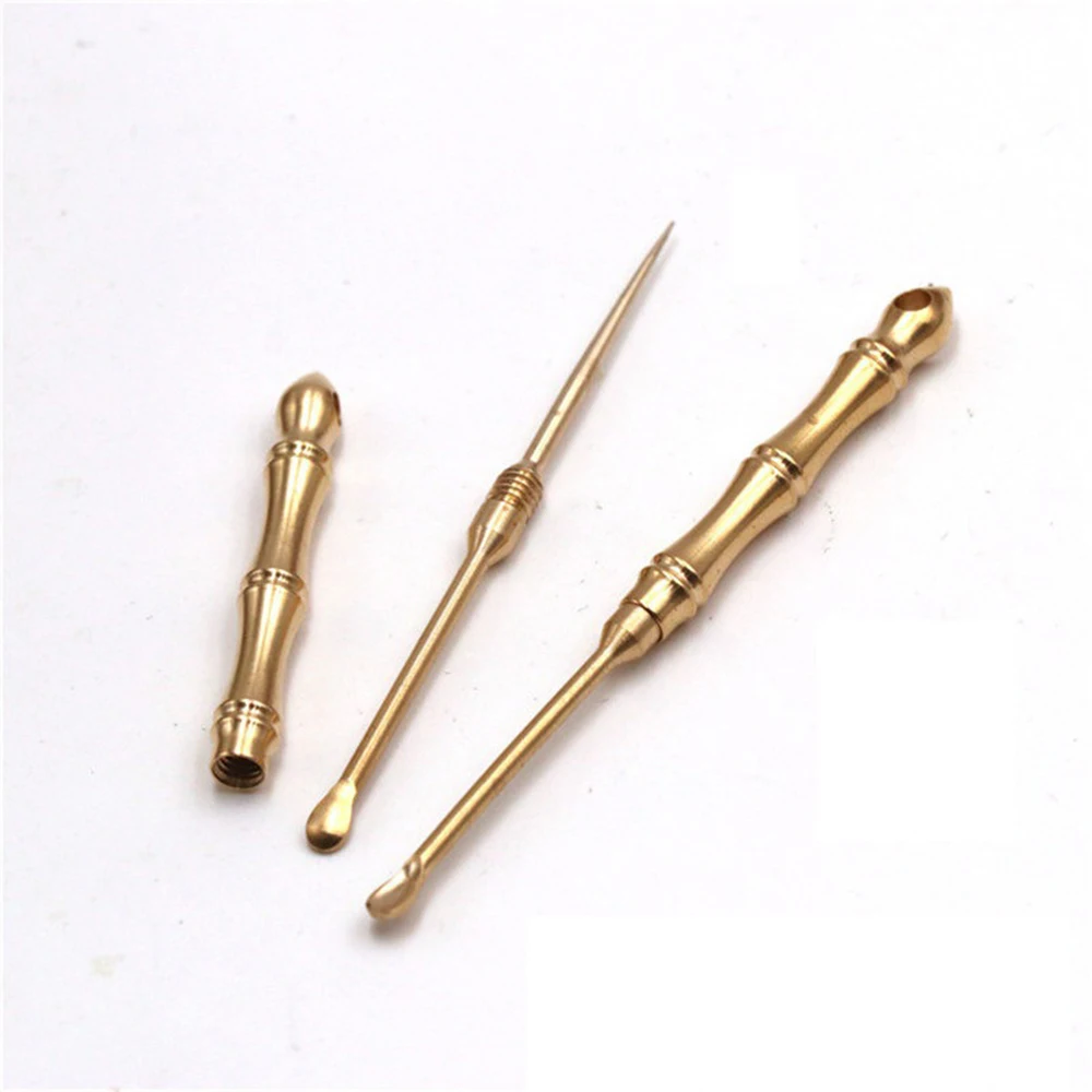 Portable Multifunctional Brass Toothpick 2 In 1 Ear Spoon Toothpick Outdoor Fruit Picks Toothpick Keychain Ring Tool Travel Kit
Portable Multifunctional Brass Toothpick 2 In 1 Ear Spoon Toothpick Outdoor Fruit Picks Toothpick Keychain Ring Tool Travel Kit