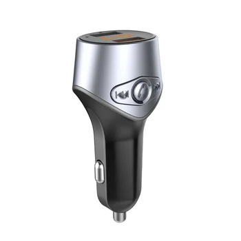 Bluetooth FM Transmitter Car Wireless Radio Adapter Hands Free Car Kit with Dual USB Charger Ports for iOS and Android Devices
Bluetooth FM Transmitter Car Wireless Radio Adapter Hands Free Car Kit with Dual USB Charger Ports for iOS and Android Devices