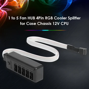 1 to 5 Multi Way Fan HUB Set 4Pin RGB Cooler Splitter Adapter Desktop PC Case for Household Computer Safety Parts
1 to 5 Multi Way Fan HUB Set 4Pin RGB Cooler Splitter Adapter Desktop PC Case for Household Computer Safety Parts