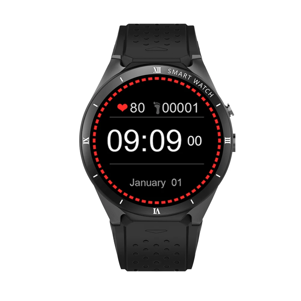 

KINGWEAR KW88 Pro 3G Smartwatch 1.39 inch Android 7.0 Watch MTK6580 Quad Core 1.3GHz 1GB RAM 16GB ROM Smart Watch GPS Wearable