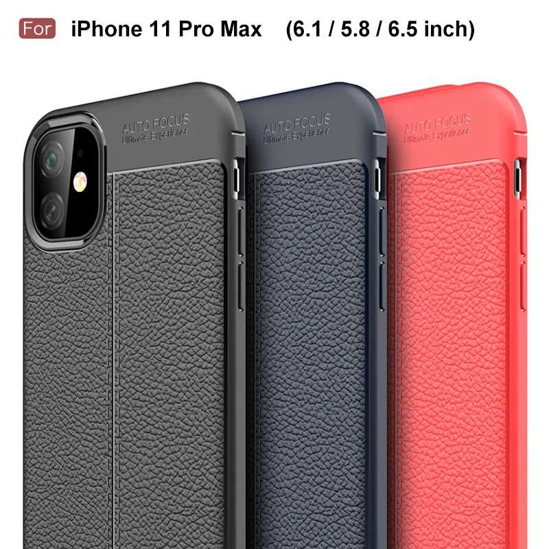 For iPhone 11 Pro Max Case 6.1/5.8/6.5 inch Litchi Pattern Soft Shell For iPhone 7 8 Plus X XS Max XR Phone Protective Cover
For iPhone 11 Pro Max Case 6.1/5.8/6.5 inch Litchi Pattern Soft Shell For iPhone 7 8 Plus X XS Max XR Phone Protective Cover