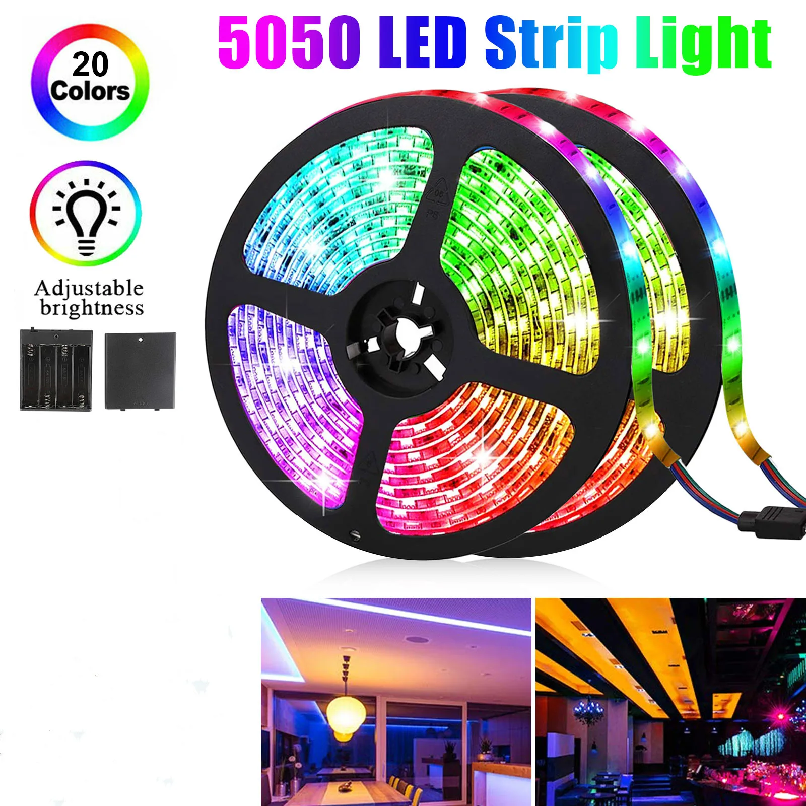Smart Pixel LED Light Controller, SMD5050 20Colors RGB LED Strip light, Waterproof Flexible Color Changing RGB LED Light Strip
Smart Pixel LED Light Controller, SMD5050 20Colors RGB LED Strip light, Waterproof Flexible Color Changing RGB LED Light Strip