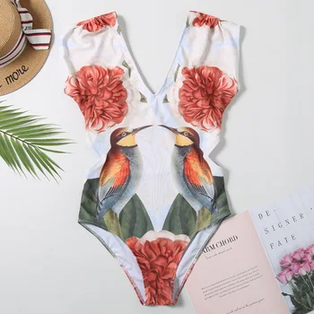 2020 New Sexy Deep V neck Boho Swimwear Women One Piece Swimsuit Female Bathing Suit Print Monokini Swim Wear XL Swimming suits
2020 New Sexy Deep V neck Boho Swimwear Women One Piece Swimsuit Female Bathing Suit Print Monokini Swim Wear XL Swimming suits