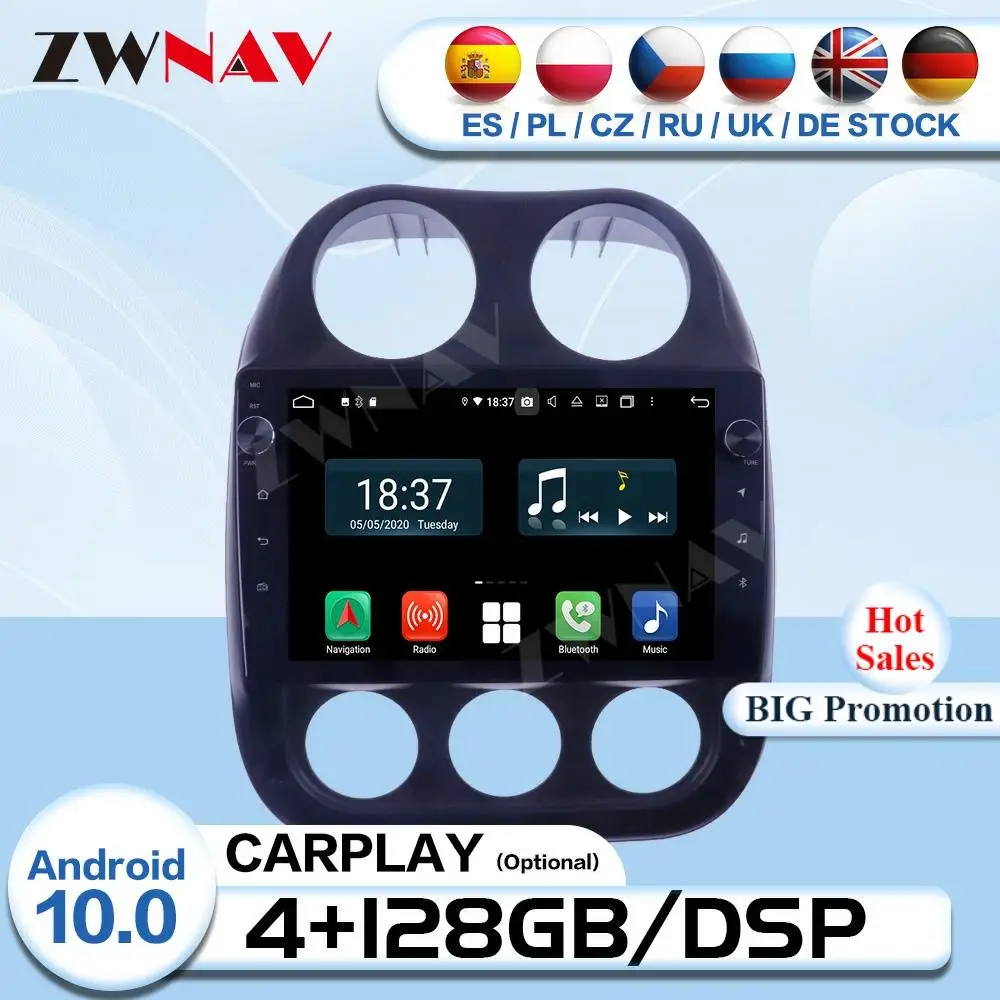 2 Din Android 10 для Jeep Compass 2010 2011 2012 2013 2014 2015 2016 автомобильный радиоприемник аудио стерео GPS видеоплеер головное устройство
2 Din Android 10 для Jeep Compass 2010 2011 2012 2013 2014 2015 2016 автомобильный радиоприемник аудио стерео GPS видеоплеер головное устройство