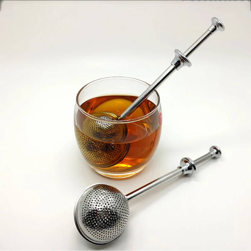 Push-pull Tea Strainer Infuser Tea Spice Mesh Herbal Ball Cooking Tools Wire Basket Separator Tea Strainer Stainless Steel
Push-pull Tea Strainer Infuser Tea Spice Mesh Herbal Ball Cooking Tools Wire Basket Separator Tea Strainer Stainless Steel