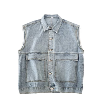 iiDossan Denim Jackets Men Tool Pockets Vest 2020 Summer Work Sleeveless Jacket Women Streetwear Fashion Denim Overalls Hot Sale
iiDossan Denim Jackets Men Tool Pockets Vest 2020 Summer Work Sleeveless Jacket Women Streetwear Fashion Denim Overalls Hot Sale