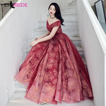 Wine Red Formal Dresses ES3243 A Line Double V-Neck LaceTulle Sexy Off The Shoulder Evening Party Gowns Vestidos Largos Fiesta
Wine Red Formal Dresses ES3243 A Line Double V-Neck LaceTulle Sexy Off The Shoulder Evening Party Gowns Vestidos Largos Fiesta