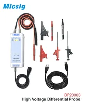 Micsig Oscilloscope 5600V 100MHz High Voltage Differential Probe DP20003 Kit 3.5Ns Rise Time 200X / 2000X Attenuation Rate
Micsig Oscilloscope 5600V 100MHz High Voltage Differential Probe DP20003 Kit 3.5Ns Rise Time 200X / 2000X Attenuation Rate