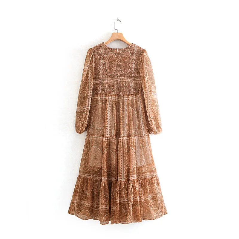 2019 Western Style Spring And Summer WOMEN'S Dress New Style Printed Retro Big Hem Palace Style Holiday Dress
2019 Western Style Spring And Summer WOMEN'S Dress New Style Printed Retro Big Hem Palace Style Holiday Dress
