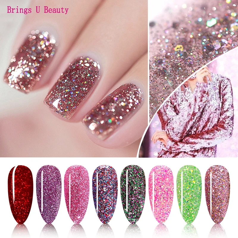 

Very Fine 10g/Box Shine Glitter Dip Powder Nails Colorful Dipping Powder Without Lamp Cured Natural Dry as Gel Nail Polish Effec