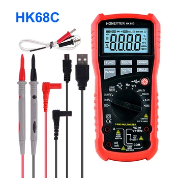 5999 Count Digital Multimeter Temperature ESR Capacitor Tester Meter 10nF ~ 100mF True RMS DC/AC Frequency Voltage Indicator
5999 Count Digital Multimeter Temperature ESR Capacitor Tester Meter 10nF ~ 100mF True RMS DC/AC Frequency Voltage Indicator