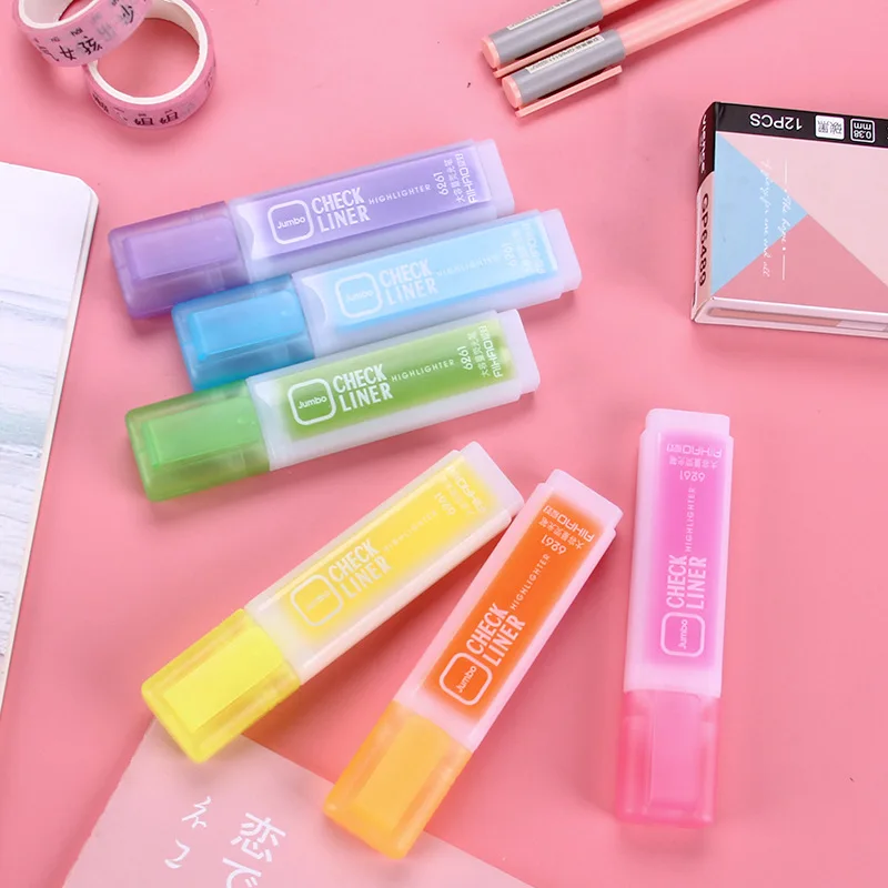 Creative Stationery Color Mass Dull Polish Students Major Marking Fluorescent Pen Marking Pen Oblique Crude Creative
Creative Stationery Color Mass Dull Polish Students Major Marking Fluorescent Pen Marking Pen Oblique Crude Creative