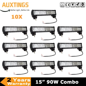 10PCS 15"inch 90W DUAL ROWS COMBO truck Led work Light bar 4x4 ip67 led offroad Driving Lamp Boat ATV SUV Car
10PCS 15"inch 90W DUAL ROWS COMBO truck Led work Light bar 4x4 ip67 led offroad Driving Lamp Boat ATV SUV Car