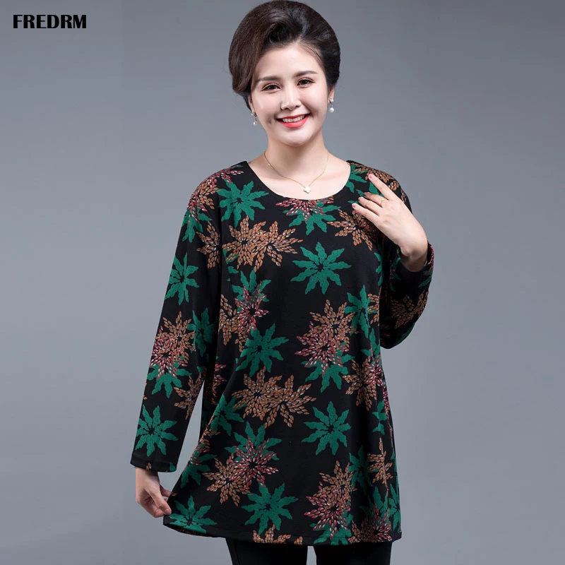 FREDRM Female T-shirts Plus Over Size Euro 54 56 2020 New Women Summer Spring Tees O-neck loose Tops Long Sleeve Printing Flower
FREDRM Female T-shirts Plus Over Size Euro 54 56 2020 New Women Summer Spring Tees O-neck loose Tops Long Sleeve Printing Flower