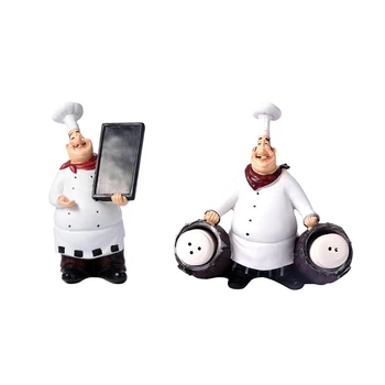 2x Retro Chef Model Ornaments Resin Crafts Mini Chef Figurines White Top Hat Cook Home Kitchen Restaurant Bar Coffee Decor-A & E
2x Retro Chef Model Ornaments Resin Crafts Mini Chef Figurines White Top Hat Cook Home Kitchen Restaurant Bar Coffee Decor-A & E