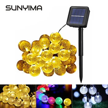 SUNYIMA 30LED christmas lights Waterproof outdoor Fairy Ball solar light String Lights Garland Holiday Garden Wedding Party Deco
SUNYIMA 30LED christmas lights Waterproof outdoor Fairy Ball solar light String Lights Garland Holiday Garden Wedding Party Deco
