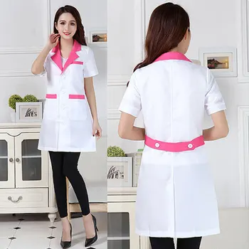 Lady Short Sleeve Medical Clothes Hospital Doctor's Uniforms Beauty Salon V-neck White Lab Coats Summer nursing uniform scrubs
Lady Short Sleeve Medical Clothes Hospital Doctor's Uniforms Beauty Salon V-neck White Lab Coats Summer nursing uniform scrubs