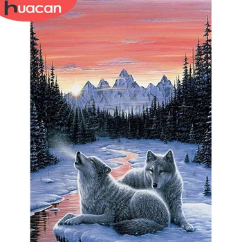 HUACAN Diamond Painting Wolf Winter Snow Animal Diamond Embroidery Full Square Mosaic Rhinestone Beaded Picture Cross Stitch
HUACAN Diamond Painting Wolf Winter Snow Animal Diamond Embroidery Full Square Mosaic Rhinestone Beaded Picture Cross Stitch