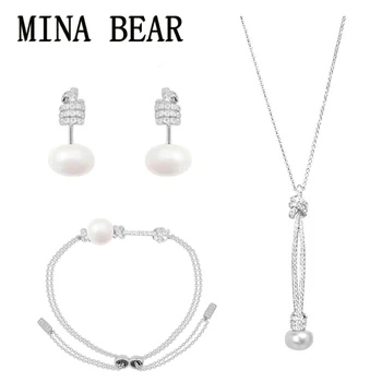 2020 MINA BEAR Original High Quality 1: 1 Zirconia Pearl Pendant Knot Series Jewelry Monac Style Women's Fashion Accessories
2020 MINA BEAR Original High Quality 1: 1 Zirconia Pearl Pendant Knot Series Jewelry Monac Style Women's Fashion Accessories