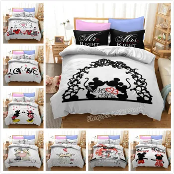 Disney Mickey Mouse 3D Bedding Pillowcase Quilt Cover Home Textile Kit Duvet Cover Set King Queen Double Size Girl Women Gifts
Disney Mickey Mouse 3D Bedding Pillowcase Quilt Cover Home Textile Kit Duvet Cover Set King Queen Double Size Girl Women Gifts