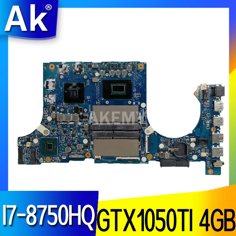 Akemy FX705GE Motherboard For Asus TUF Gaming FX705G FX705GD 17.3 inch Mainboard I7-8750H GTX1050TI /V4GB | Компьютеры и офис