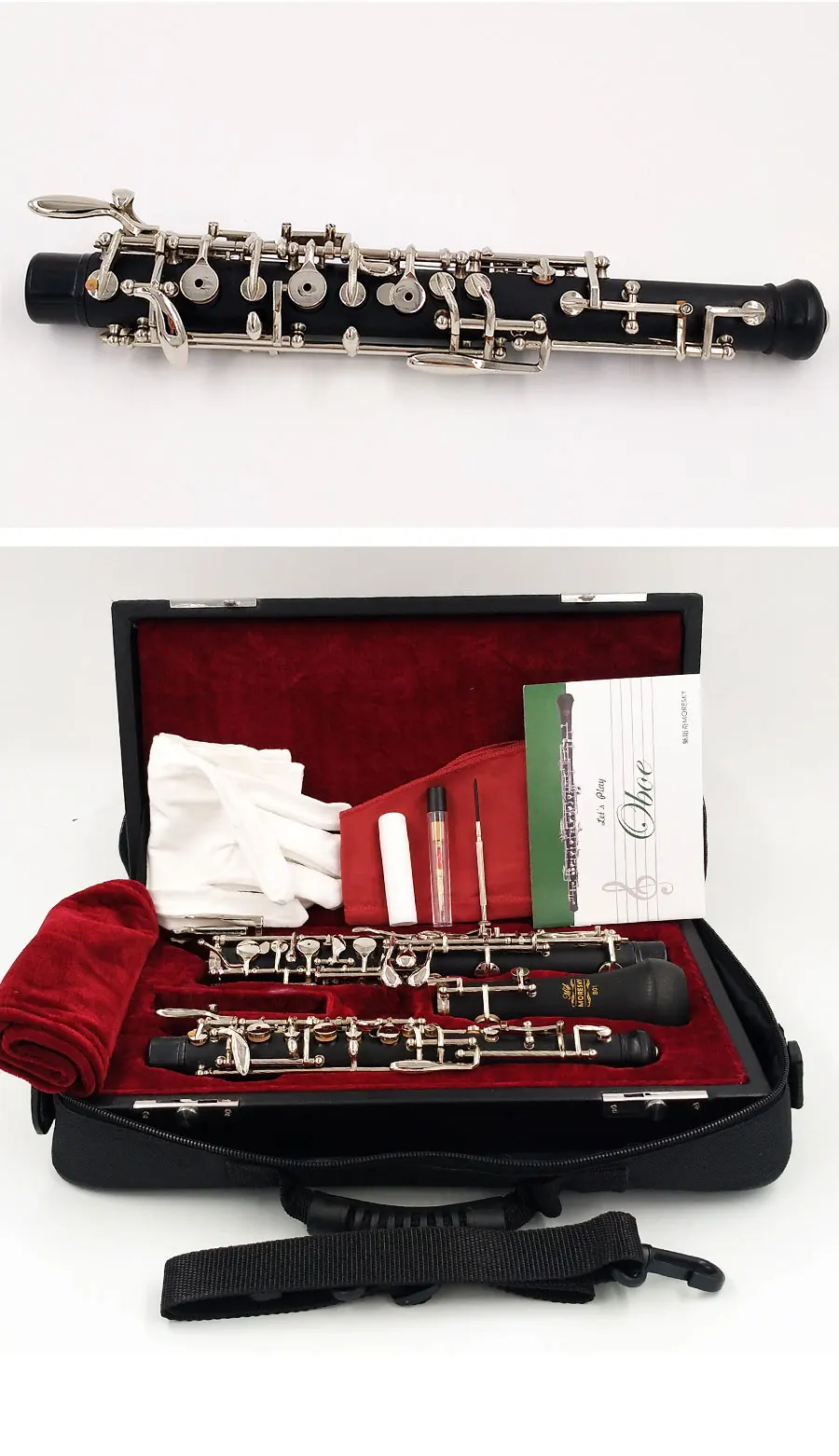 MORESKY Professional C Key Oboe Semi-automatic Style Cupronickel nickelplate MORESKY Oboe S01