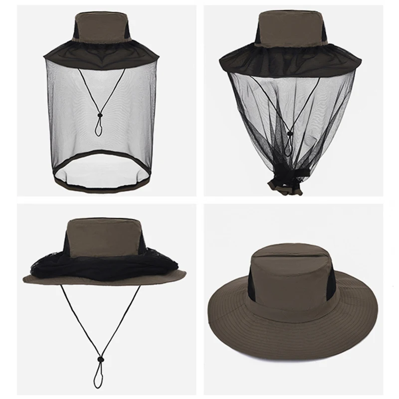 Hiking Anti-mosquito Hat Protector Cap Sun protection Quick dry Outdoor Bug insect bee Head Practical
Hiking Anti-mosquito Hat Protector Cap Sun protection Quick dry Outdoor Bug insect bee Head Practical