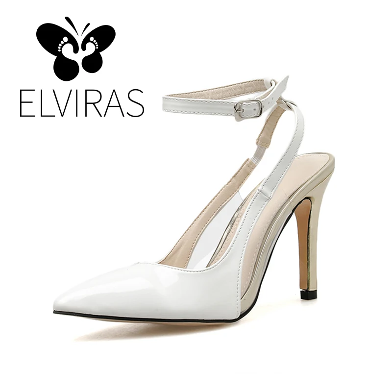 ELVIRAS HOT Ankle buckle Pumps Sandals Sexy High Heels Female Summer Sandalias Shoes Mujer Zapatos Mujer Pumps 2019 Femeninas 
ELVIRAS HOT Ankle buckle Pumps Sandals Sexy High Heels Female Summer Sandalias Shoes Mujer Zapatos Mujer Pumps 2019 Femeninas