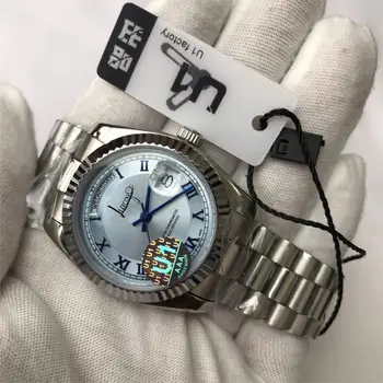Luxury Brand silver watch Blue dial Men automatic mechanical sweeping movement luxury Watches Bluedial day date AAA
Luxury Brand silver watch Blue dial Men automatic mechanical sweeping movement luxury Watches Bluedial day date AAA
