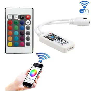 LED Strip Lights Smart Wifi Dimmer RGB LED Controller Mini DC12V With IR 24Key Remote Control For RGB LED Strip Lights
LED Strip Lights Smart Wifi Dimmer RGB LED Controller Mini DC12V With IR 24Key Remote Control For RGB LED Strip Lights