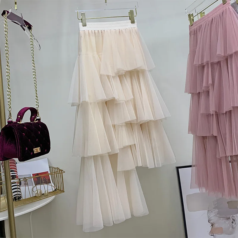 Meaning Short Mesh Dress Women's Spring 2020 New Style Korean-style Irregular Skirt Multi-Layer Cake Dress Gauze Skirt
Meaning Short Mesh Dress Women's Spring 2020 New Style Korean-style Irregular Skirt Multi-Layer Cake Dress Gauze Skirt