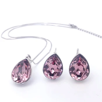 11.11 Teardrop Earrings and Water Drop Necklace Set with Autsria Crystal for Women Party Xuping Jewelry New Girls Christmas Gift 
11.11 Teardrop Earrings and Water Drop Necklace Set with Autsria Crystal for Women Party Xuping Jewelry New Girls Christmas Gift