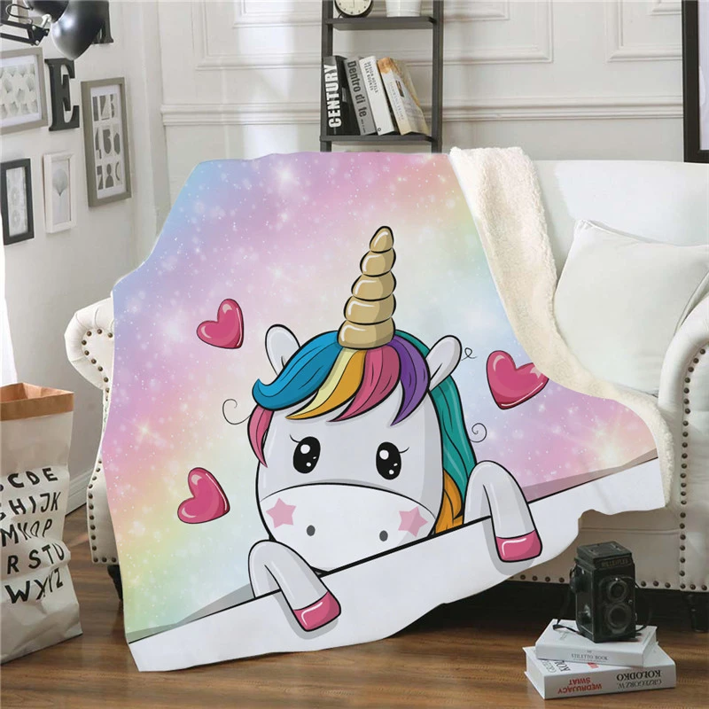 Unicorn Pattern Velvet Throw Blanket Double Layer Soft Cozy Nap Blanket Winter Warm Plush Sofa Bed Sleeping Blanket
Unicorn Pattern Velvet Throw Blanket Double Layer Soft Cozy Nap Blanket Winter Warm Plush Sofa Bed Sleeping Blanket