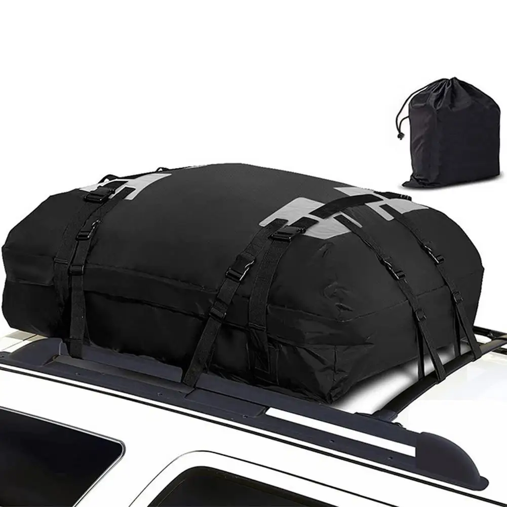 New Car Roof Luggage Bag Waterproof Roof Top Carrier Cargo Luggage Travel Bag Black Cubic RoofBag For Car With Rack About 3.0KG
New Car Roof Luggage Bag Waterproof Roof Top Carrier Cargo Luggage Travel Bag Black Cubic RoofBag For Car With Rack About 3.0KG